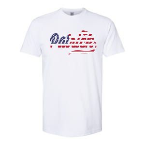 Patrick Name American Flag Gift Softstyle CVC T-Shirt