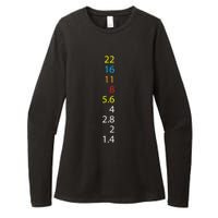 Photography Number Aperture Value Camera Womens CVC Long Sleeve Shirt