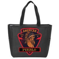 Pueblo Native American Indian Pride Respect Arrow Zip Tote Bag