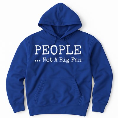People Not A Big Fan Sarcastic Funny Introvert Hoodie
