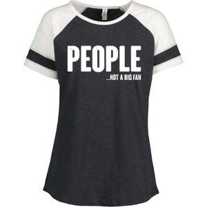 People Not A Big Fan Enza Ladies Jersey Colorblock Tee