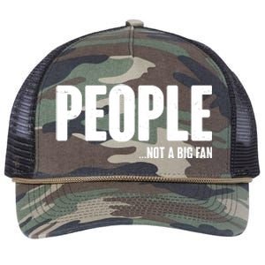 People Not A Big Fan Retro Rope Trucker Hat Cap