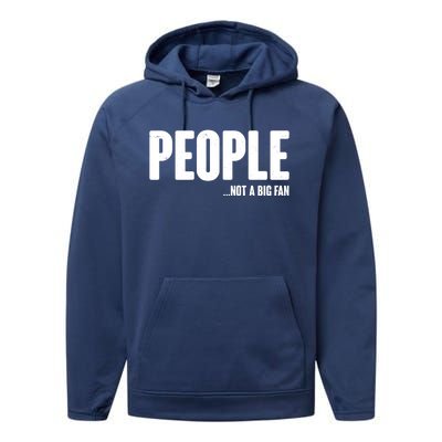 People Not A Big Fan Performance Fleece Hoodie