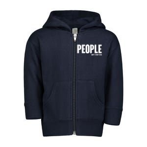 People Not A Big Fan Toddler Zip Fleece Hoodie