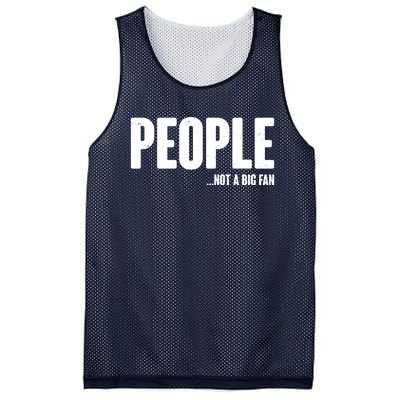 People Not A Big Fan Mesh Reversible Basketball Jersey Tank