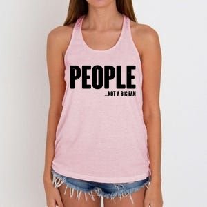 People Not A Big Fan Women's Knotted Racerback Tank