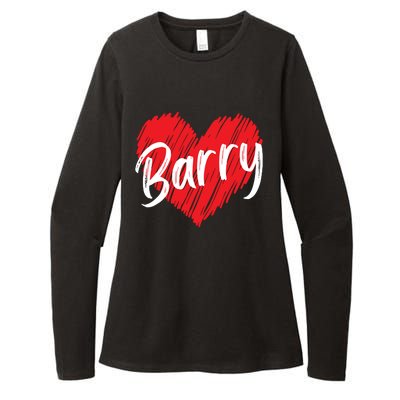 Personalized Name Barry I Love Barry Womens CVC Long Sleeve Shirt