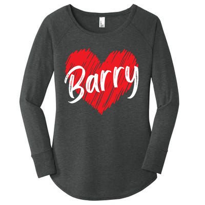 Personalized Name Barry I Love Barry Women's Perfect Tri Tunic Long Sleeve Shirt