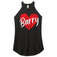 Personalized Name Barry I Love Barry Women's Perfect Tri Rocker Tank