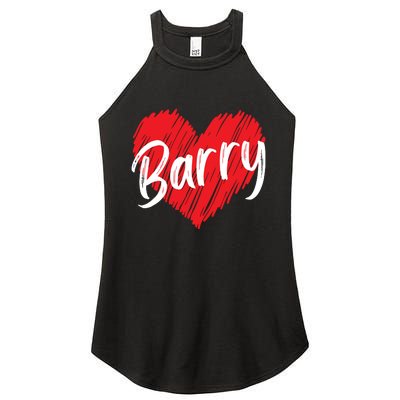 Personalized Name Barry I Love Barry Women's Perfect Tri Rocker Tank