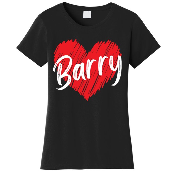 Personalized Name Barry I Love Barry Women's T-Shirt