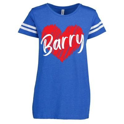 Personalized Name Barry I Love Barry Enza Ladies Jersey Football T-Shirt