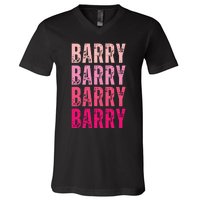 Personalized Name Barry I Love Barry V-Neck T-Shirt