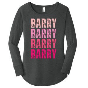 Personalized Name Barry I Love Barry Women's Perfect Tri Tunic Long Sleeve Shirt