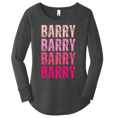 Personalized Name Barry I Love Barry Women's Perfect Tri Tunic Long Sleeve Shirt