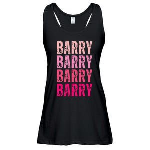 Personalized Name Barry I Love Barry Ladies Essential Flowy Tank