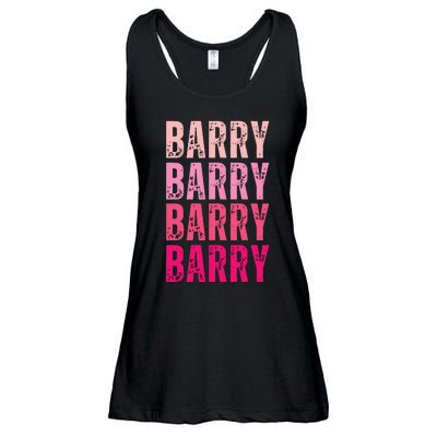 Personalized Name Barry I Love Barry Ladies Essential Flowy Tank