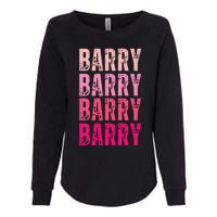 Personalized Name Barry I Love Barry Womens California Wash Sweatshirt