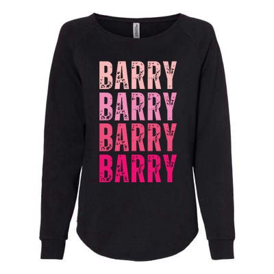 Personalized Name Barry I Love Barry Womens California Wash Sweatshirt