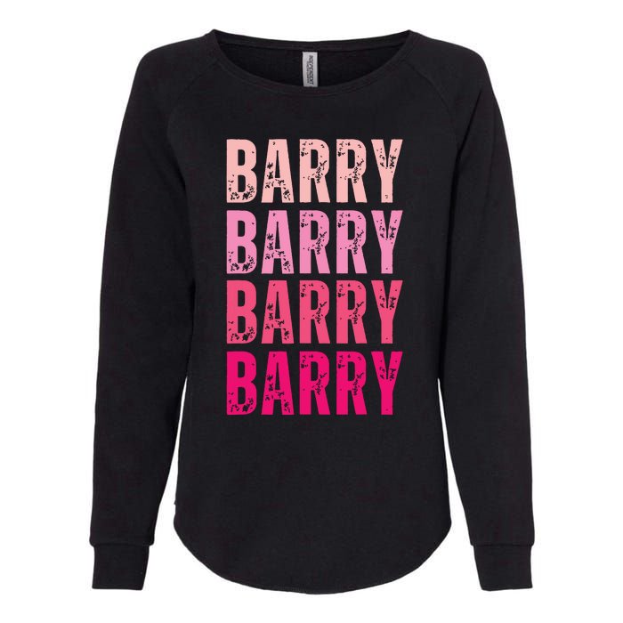 Personalized Name Barry I Love Barry Womens California Wash Sweatshirt