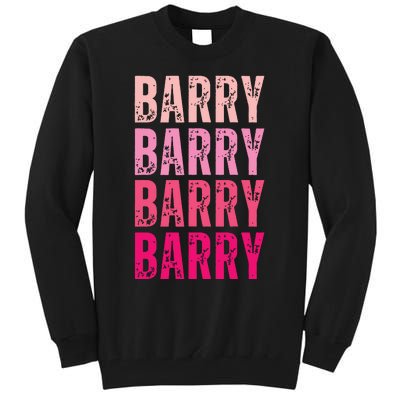 Personalized Name Barry I Love Barry Tall Sweatshirt