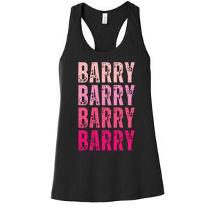 Personalized Name Barry I Love Barry Women's Racerback Tank