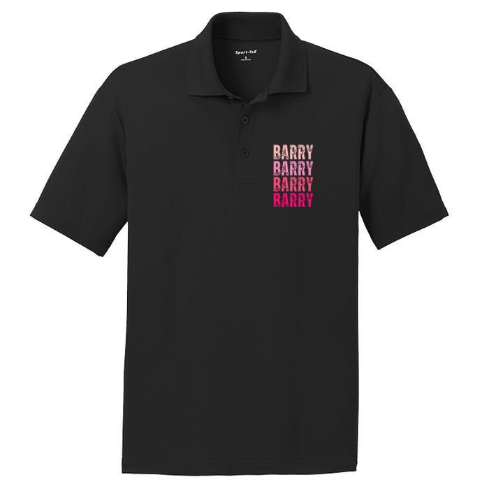 Personalized Name Barry I Love Barry PosiCharge RacerMesh Polo