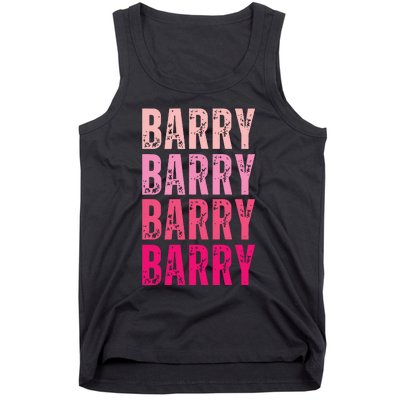 Personalized Name Barry I Love Barry Tank Top