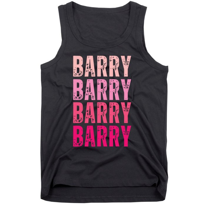 Personalized Name Barry I Love Barry Tank Top