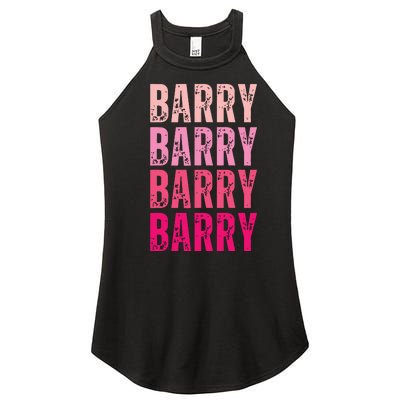 Personalized Name Barry I Love Barry Women's Perfect Tri Rocker Tank