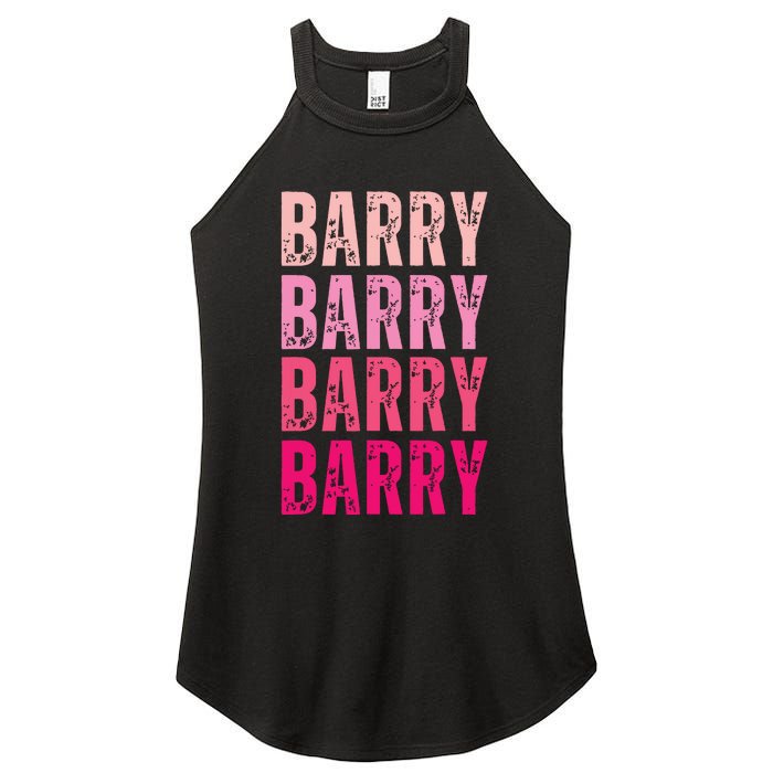 Personalized Name Barry I Love Barry Women's Perfect Tri Rocker Tank