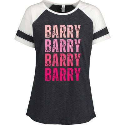 Personalized Name Barry I Love Barry Enza Ladies Jersey Colorblock Tee