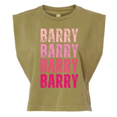 Personalized Name Barry I Love Barry Garment-Dyed Women's Muscle Tee