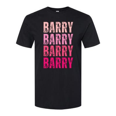 Personalized Name Barry I Love Barry Softstyle CVC T-Shirt