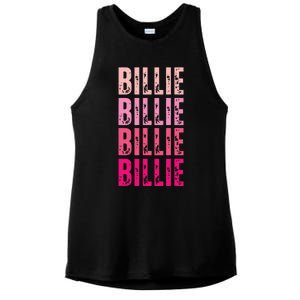 Personalized Name Billie I Love Billie Ladies PosiCharge Tri-Blend Wicking Tank