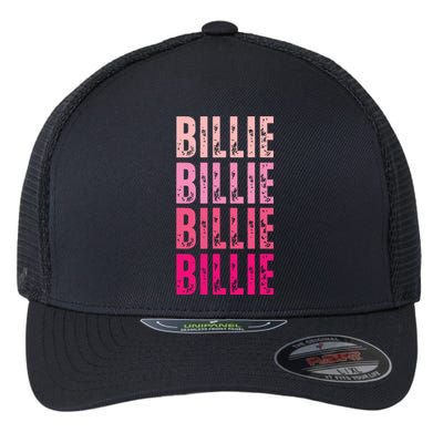 Personalized Name Billie I Love Billie Flexfit Unipanel Trucker Cap