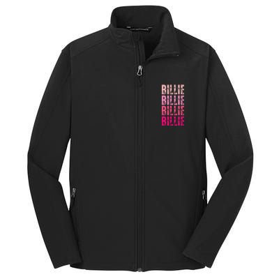 Personalized Name Billie I Love Billie Core Soft Shell Jacket