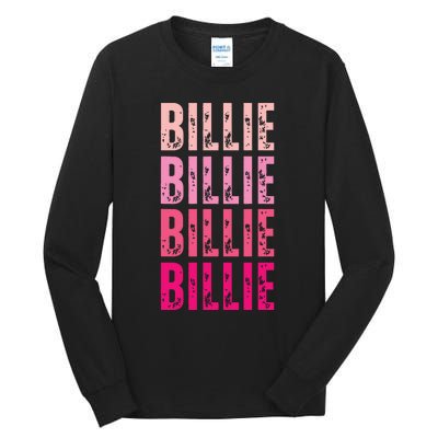 Personalized Name Billie I Love Billie Tall Long Sleeve T-Shirt