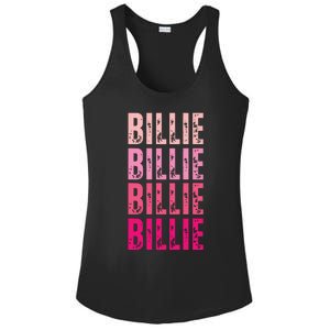 Personalized Name Billie I Love Billie Ladies PosiCharge Competitor Racerback Tank