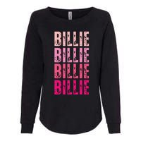 Personalized Name Billie I Love Billie Womens California Wash Sweatshirt