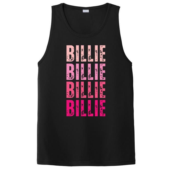 Personalized Name Billie I Love Billie PosiCharge Competitor Tank