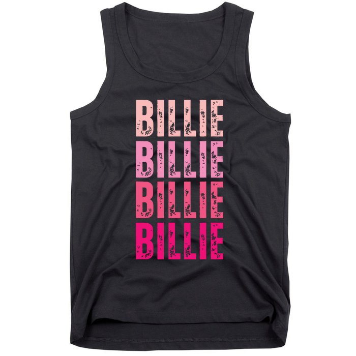 Personalized Name Billie I Love Billie Tank Top