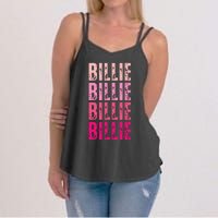 Personalized Name Billie I Love Billie Women's Strappy Tank