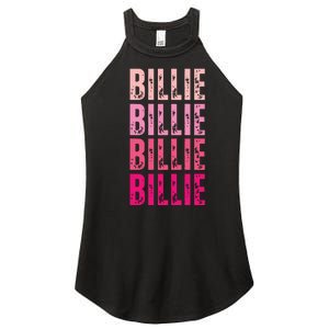 Personalized Name Billie I Love Billie Women's Perfect Tri Rocker Tank