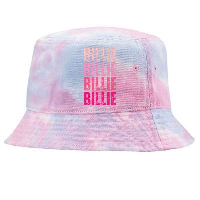 Personalized Name Billie I Love Billie Tie-Dyed Bucket Hat