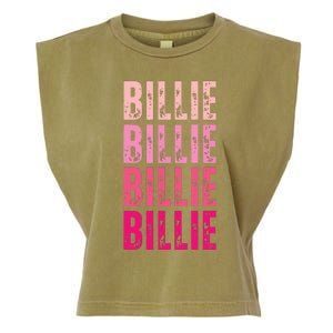 Personalized Name Billie I Love Billie Garment-Dyed Women's Muscle Tee