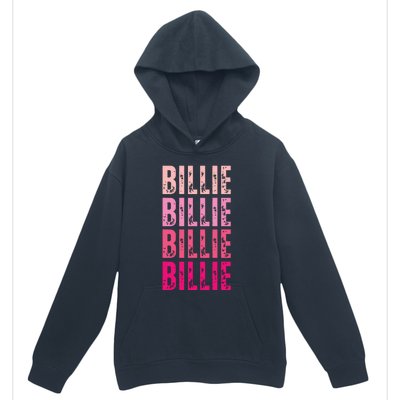 Personalized Name Billie I Love Billie Urban Pullover Hoodie