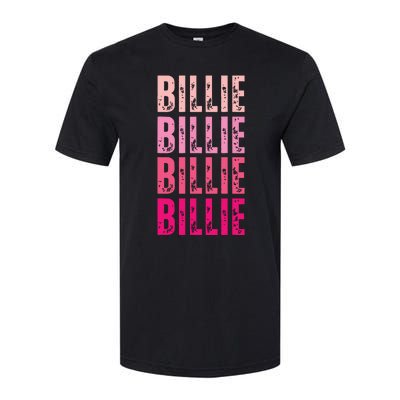 Personalized Name Billie I Love Billie Softstyle CVC T-Shirt