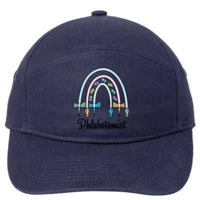 Phlebotomist Nurse Butterflies Needle Rainbow Phlebotomy Nurse Lab Week 7-Panel Snapback Hat