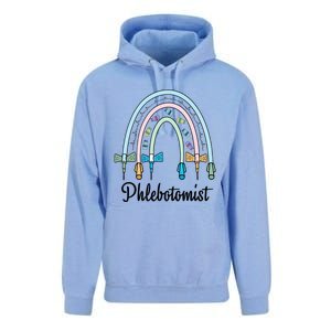 Phlebotomist Nurse Butterflies Needle Rainbow Phlebotomy Nurse Lab Week Unisex Surf Hoodie